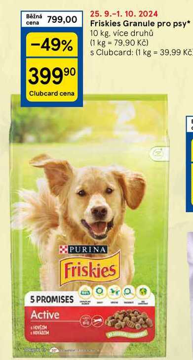 Friskies Granule pro psy, 10 kg, více druhů 