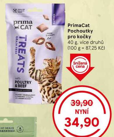 PrimaCat Pochoutky pro kočky, 40 g