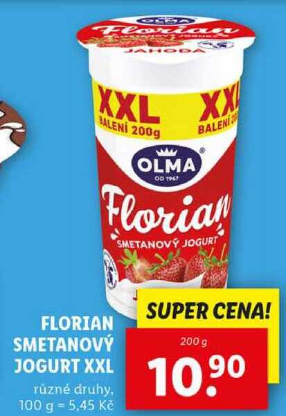 FLORIAN SMETANOVÝ JOGURT XXL, 200 g