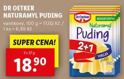 DR OETKER NATURAMYL PUDING, 3x 37 g 