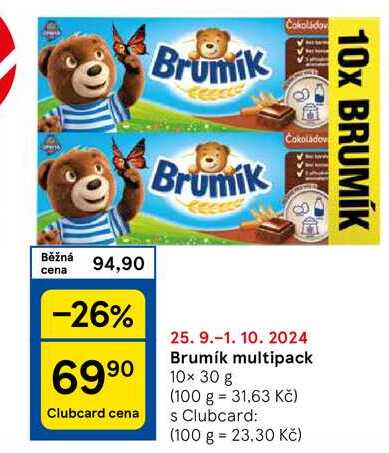 Brumík multipack, 10x 30 g