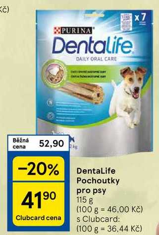 DentaLife Pochoutky pro psy, 115 g 