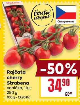 Rajčata cherry Strabena vanička, 1 ks 250 g