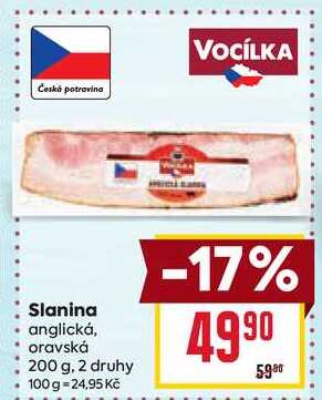 Slanina anglická, oravská 200 g