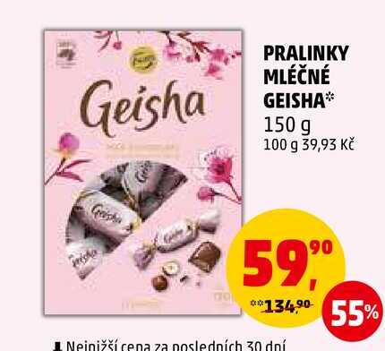 PRALINKY MLÉČNÉ GEISHA, 150 g 