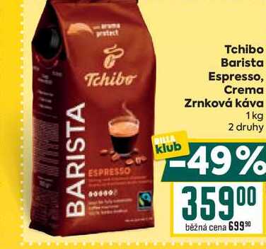 Tchibo Barista Espresso, Crema Zrnková káva BARISTA 1 kg