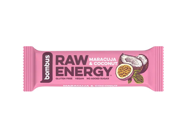 Bombus Tyčinka Raw Energy s marakují a kokosem, 50 g