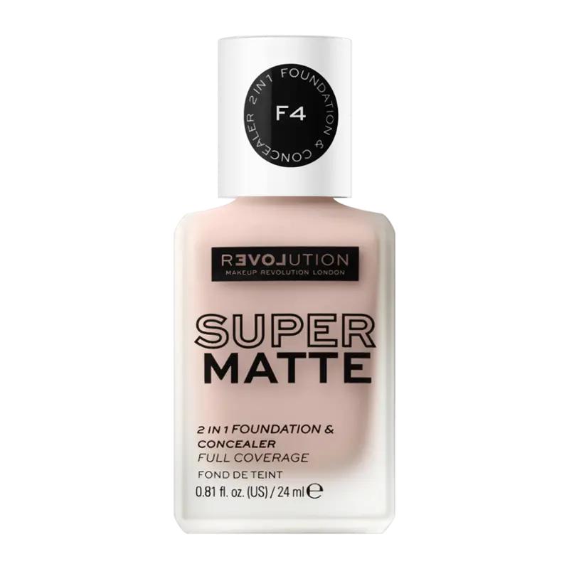 Makeup Revolution Make-up Relove Supermatte Foundation F4, 1 ks