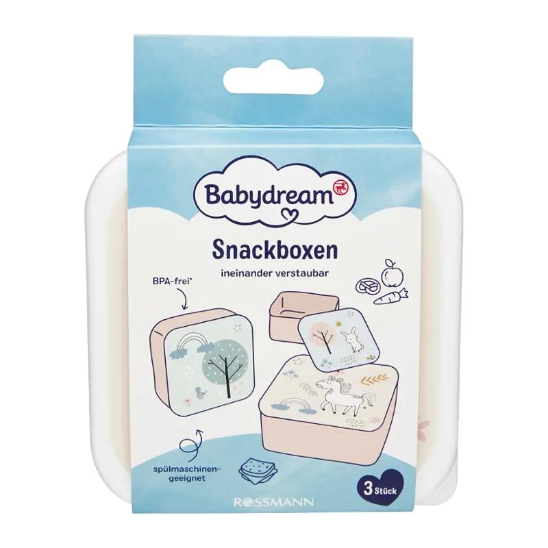 Babydream Svačinový box, různé druhy, 3 ks