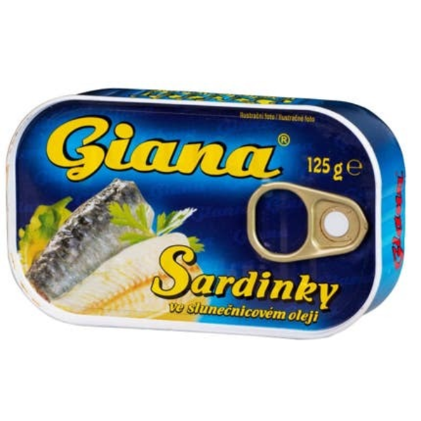 Giana Sardinky ve slunečnicovém oleji