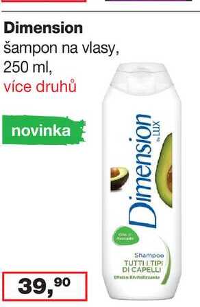 Dimension šampon na vlasy, 250 ml, více druhů 