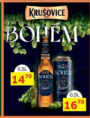 KRUŠOVICE BOHÉM 0,5l plechovka