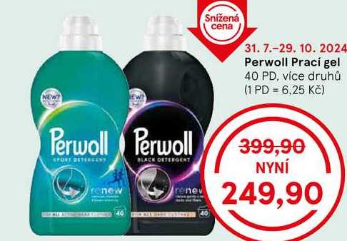 Perwoll Prací gel, 40 PD, více druhů