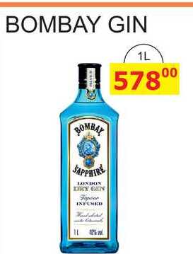 Bombay Sapphire London Dry Gin 1l