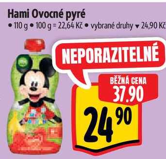 Hami Ovocné pyré, 110 g 