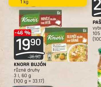 Knorr Bujón 3l, 60g