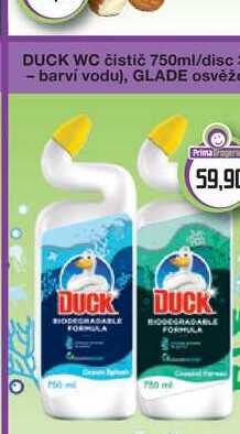 Duck WC Tekutý čistič 750ml, vybrané druhy