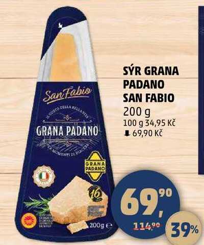 SÝR GRANA PADANO SAN FABIO, 200 g