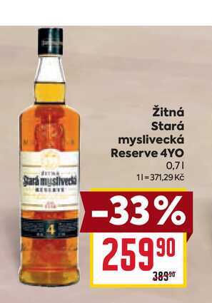 Žitná Stará myslivecká Reserve 4YO 0,7l