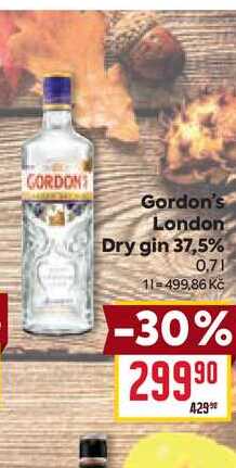 Gordon's London Dry gin 37,5% 0,7l