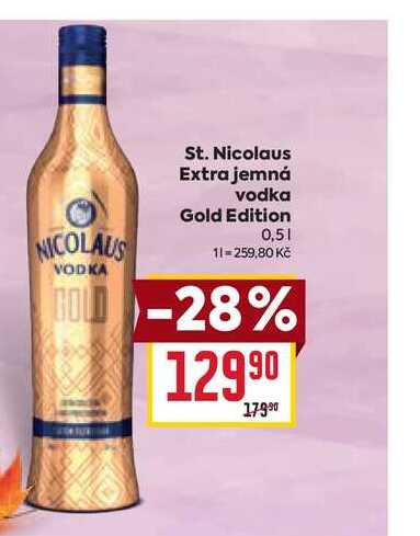 St. Nicolaus Extra jemná vodka Gold Edition 0,5l