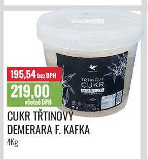 CUKR TŘTINOVÝ DEMERARA F. KAFKA 4Kg 