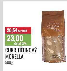 CUKR TŘTINOVÝ MORELLA 500g v akci