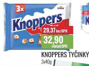 KNOPPERS TYČINKY 3x40g 