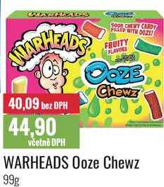 WARHEADS Ooze Chewz 99g 