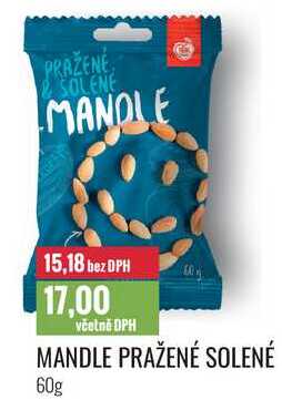 MANDLE PRAŽENÉ SOLENÉ 60g 