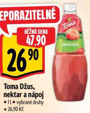 Toma Džus, nektar a nápoj, 1 l 