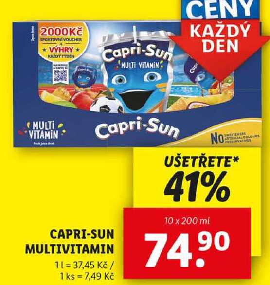 Capri-Sun multivitamin, 10x 200 ml