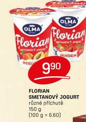 FLORIAN SMETANOVÝ JOGURT různé příchutě 150 g