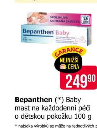 Bepanthen Baby mast na každodenní péči o dětskou pokožku 100 g