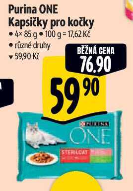 Purina ONE Kapsičky pro kočky, 4x 85 g