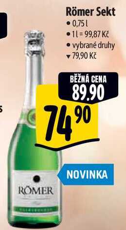 Römer Sekt, 0,75 l