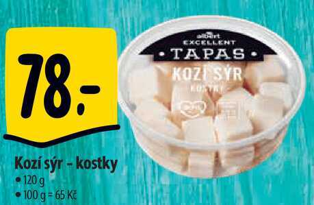 Kozí sýr - kostky, 120 g 