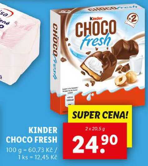 KINDER CHOCO FRESH, 2x 20,5 g