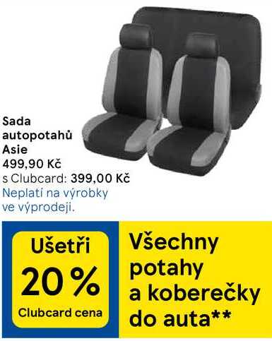 Sada autopotahů Asie