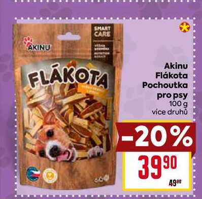 Akinu Flákota Pochoutka pro psy 100 g 