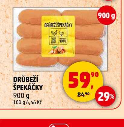 DRŮBEŽÍ ŠPEKÁČKY, 900 g