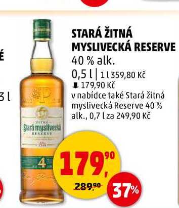 STARÁ ŽITNÁ MYSLIVECKÁ RESERVE, 0,5 l