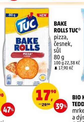 BAKE ROLLS TUC, 80 g