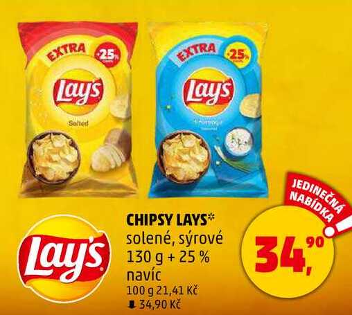 CHIPSY LAYS, 130 g