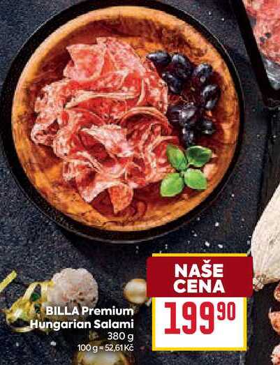 BILLA Premium Hungarian Salami 380 g 