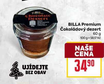 BILLA Premium Čokoládový dezert 60 g