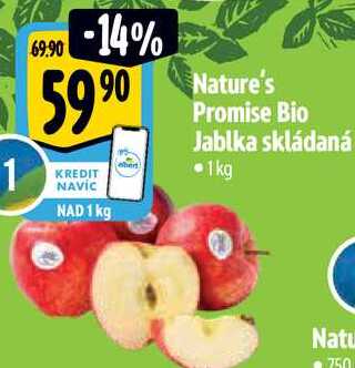 Nature's Promise Bio Jablka skládaná, 1 kg