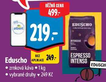 Eduscho zrnková káva, 1 kg v akci