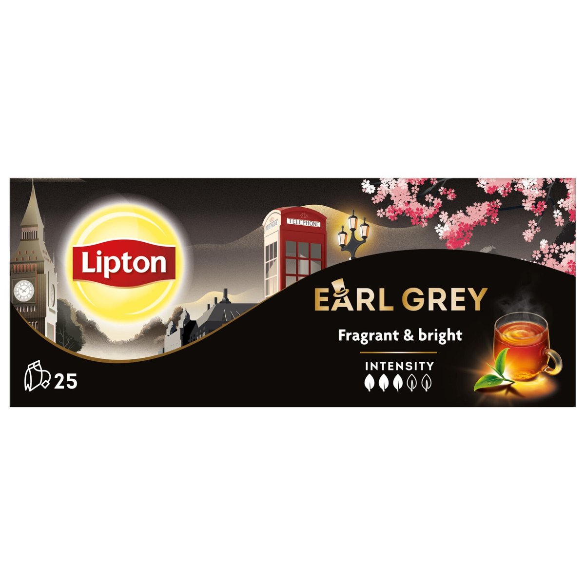 Lipton Earl Grey 25 sáčků