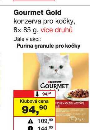 Gourmet Gold konzerva pro kočky, 8x 85 g